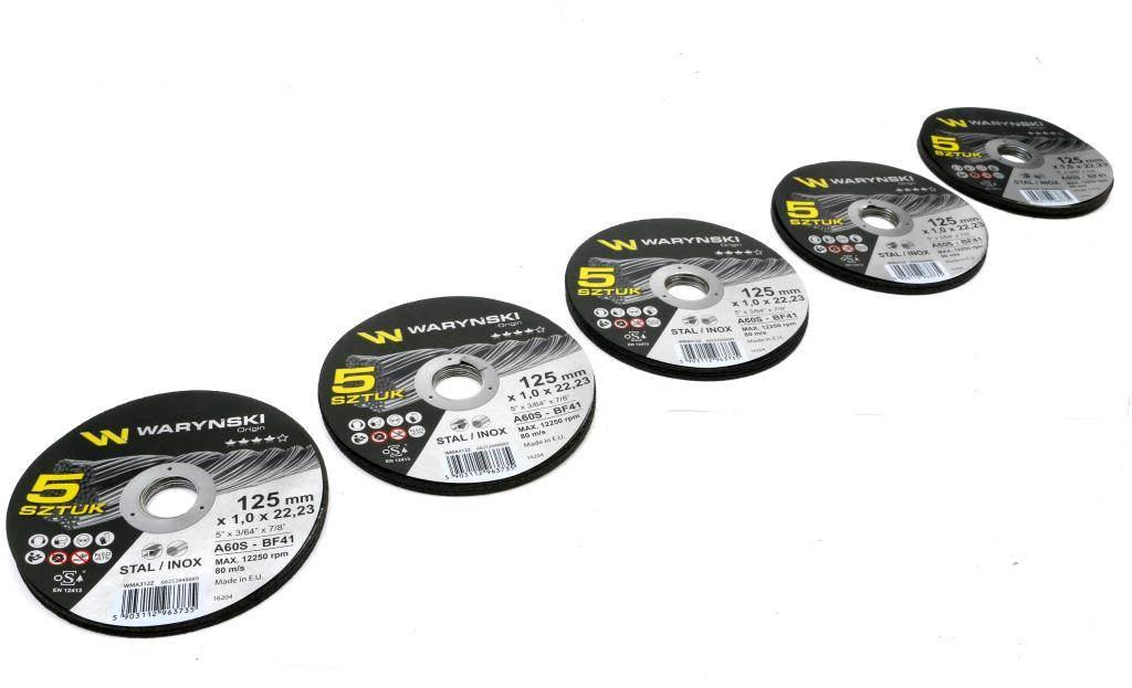 Tarcza do cięcia metalu 125 x1.0 x22.23 mm wielopak Waryński szt) 25szt - zdjęcie 2
