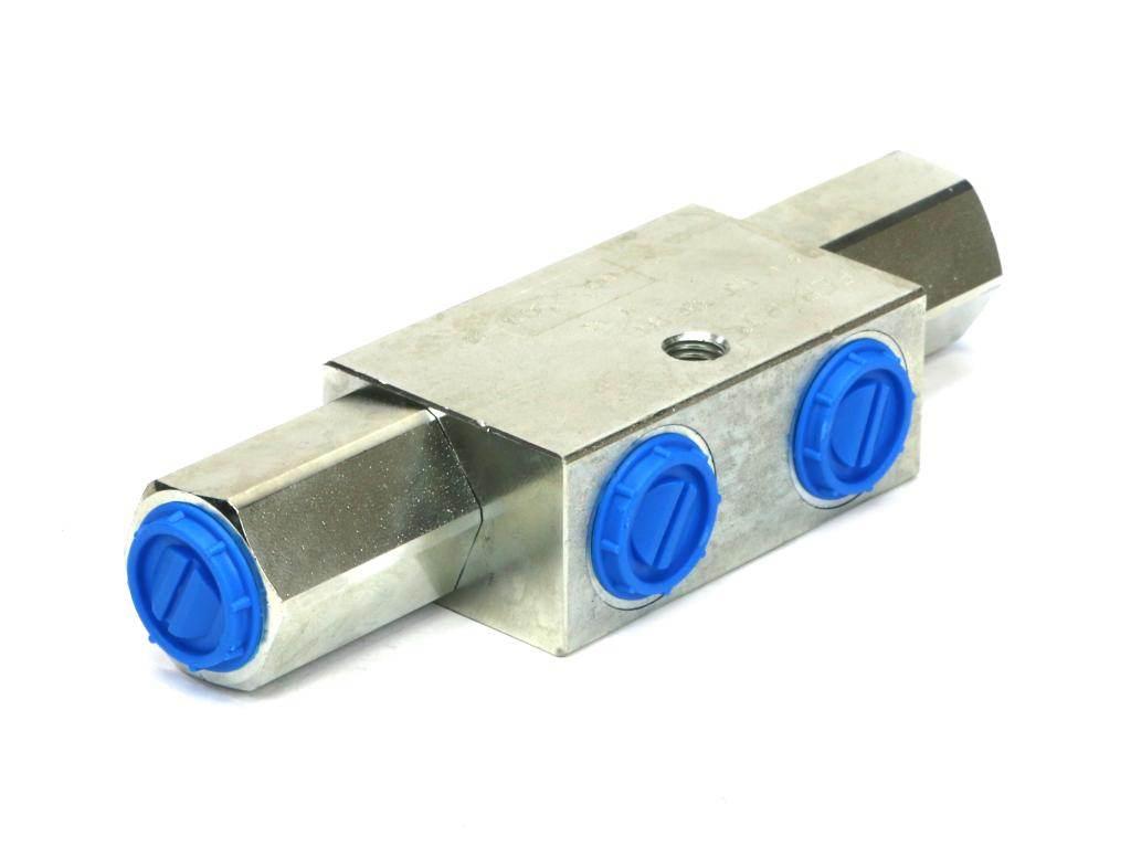 Zawór zwrotny bliźniaczy sterowany VBPDE 3/4" - 320bar - 90l/min - (zamek h