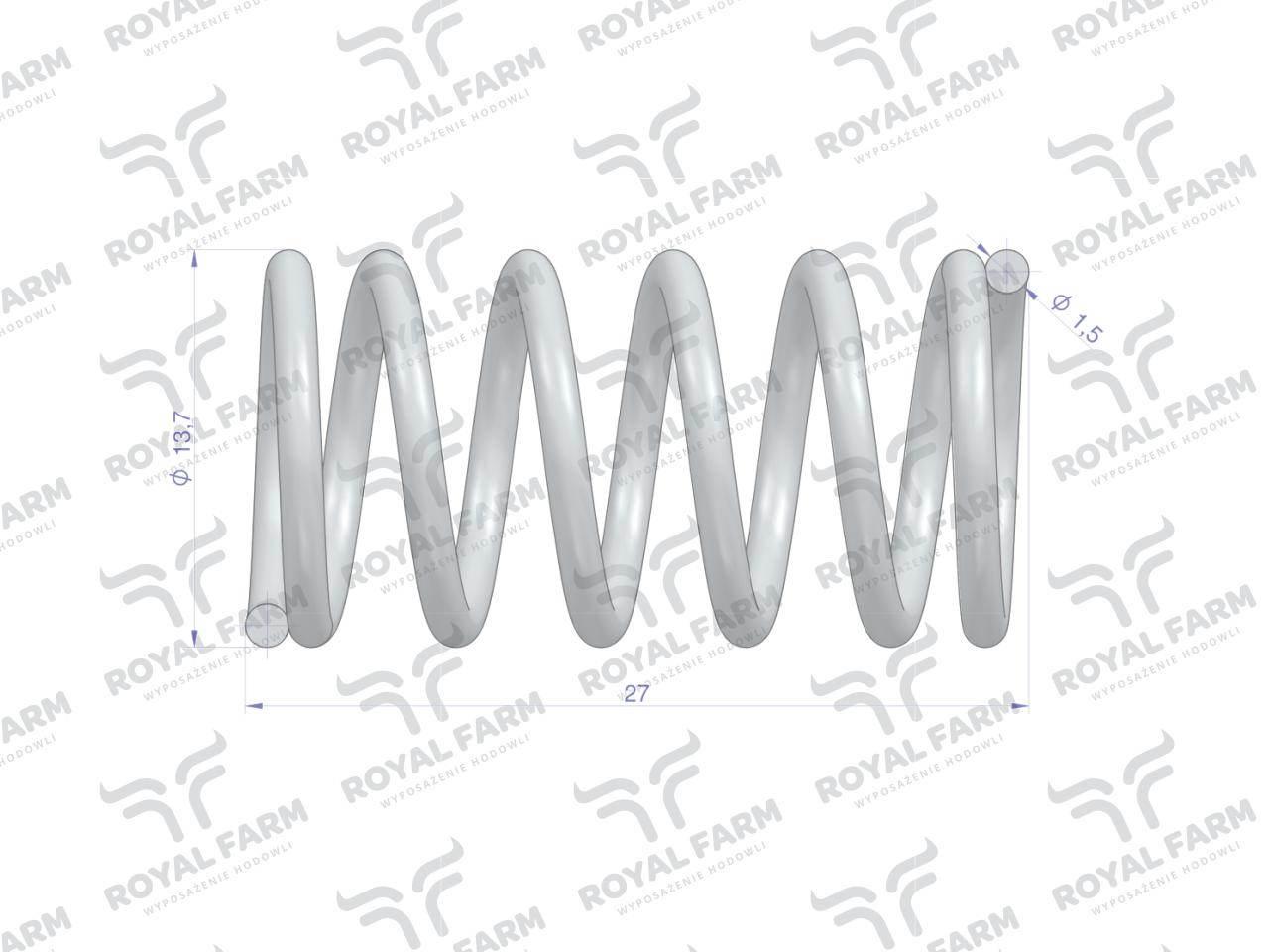 Zawór kompletny poidła RF-20908101 RF-20908106 ROYAL FARM 10szt - zdjęcie 2