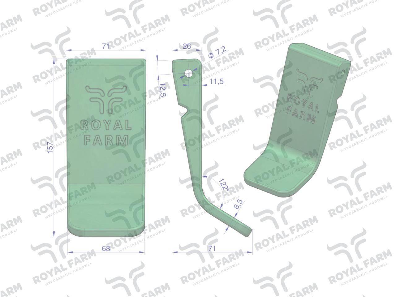 Język poidła RF-20908105 ROYAL FARM 5szt RF-20908105.100 - zdjęcie 2
