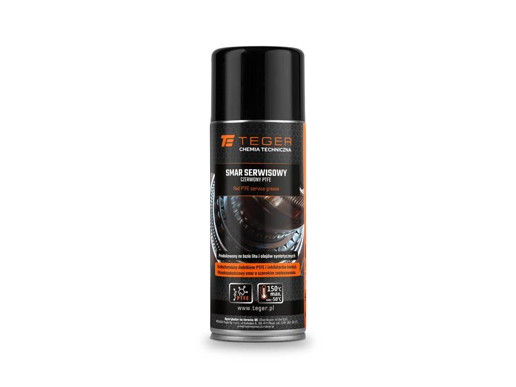 Smar serwisowy czerwony PTFE - 50°C do 150 °C 400 ml / TEGER T-W-CH1014