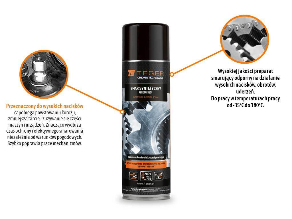 Smar syntetyczny penetrujący 500ml / TEGER T-W-CH1018 - zdjęcie 2