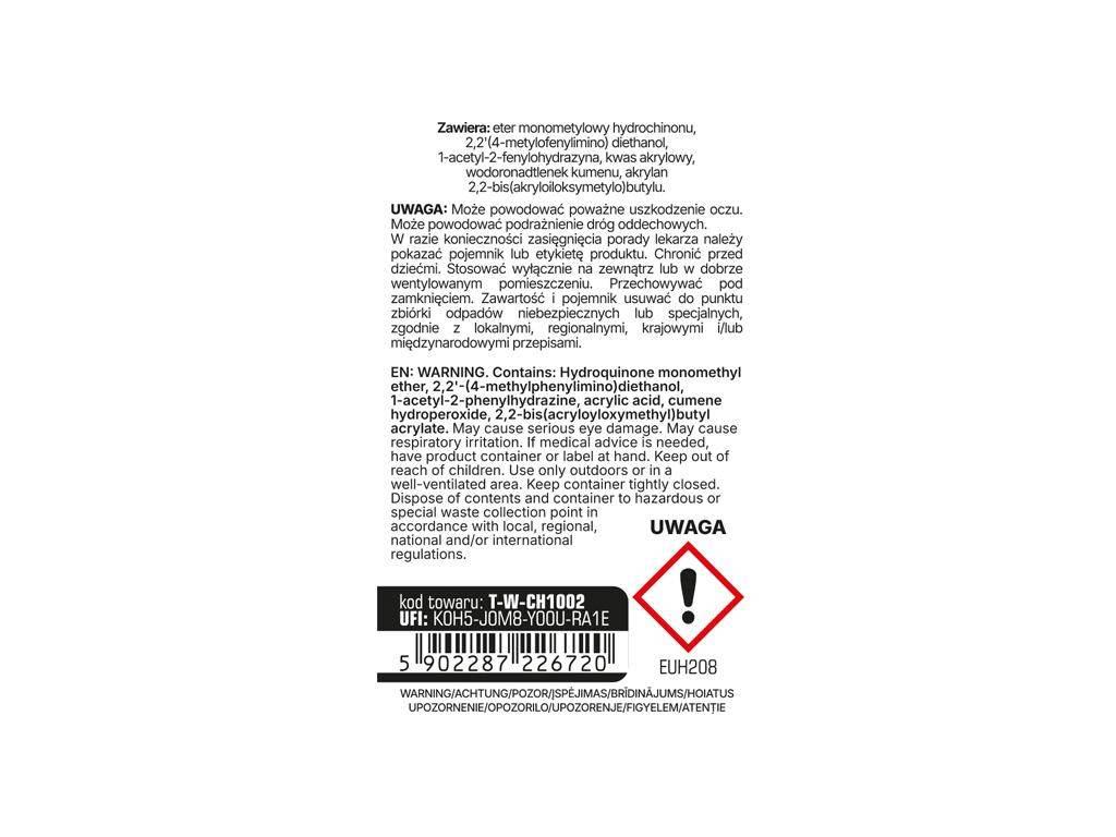 Klej do gwintów MEDIUM - niebieski 50g / TEGER T-W-CH1002 - zdjęcie 3