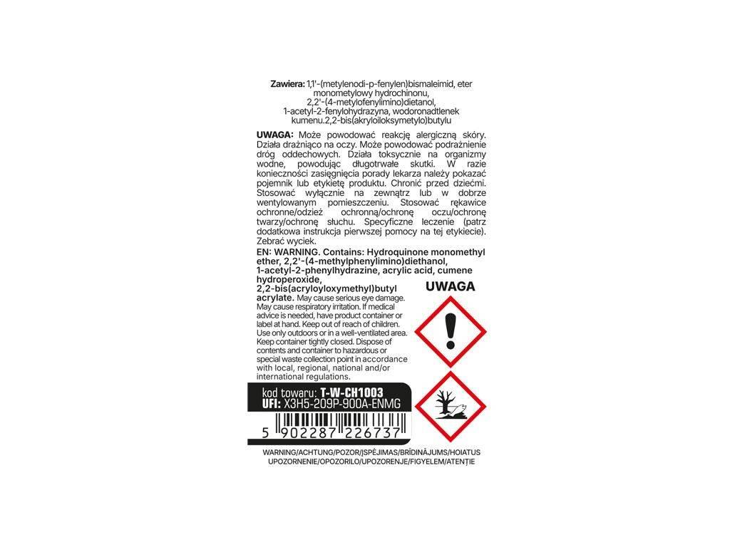 Klej do gwintów STRONG - czerwony 50g / TEGER T-W-CH1003 - zdjęcie 3