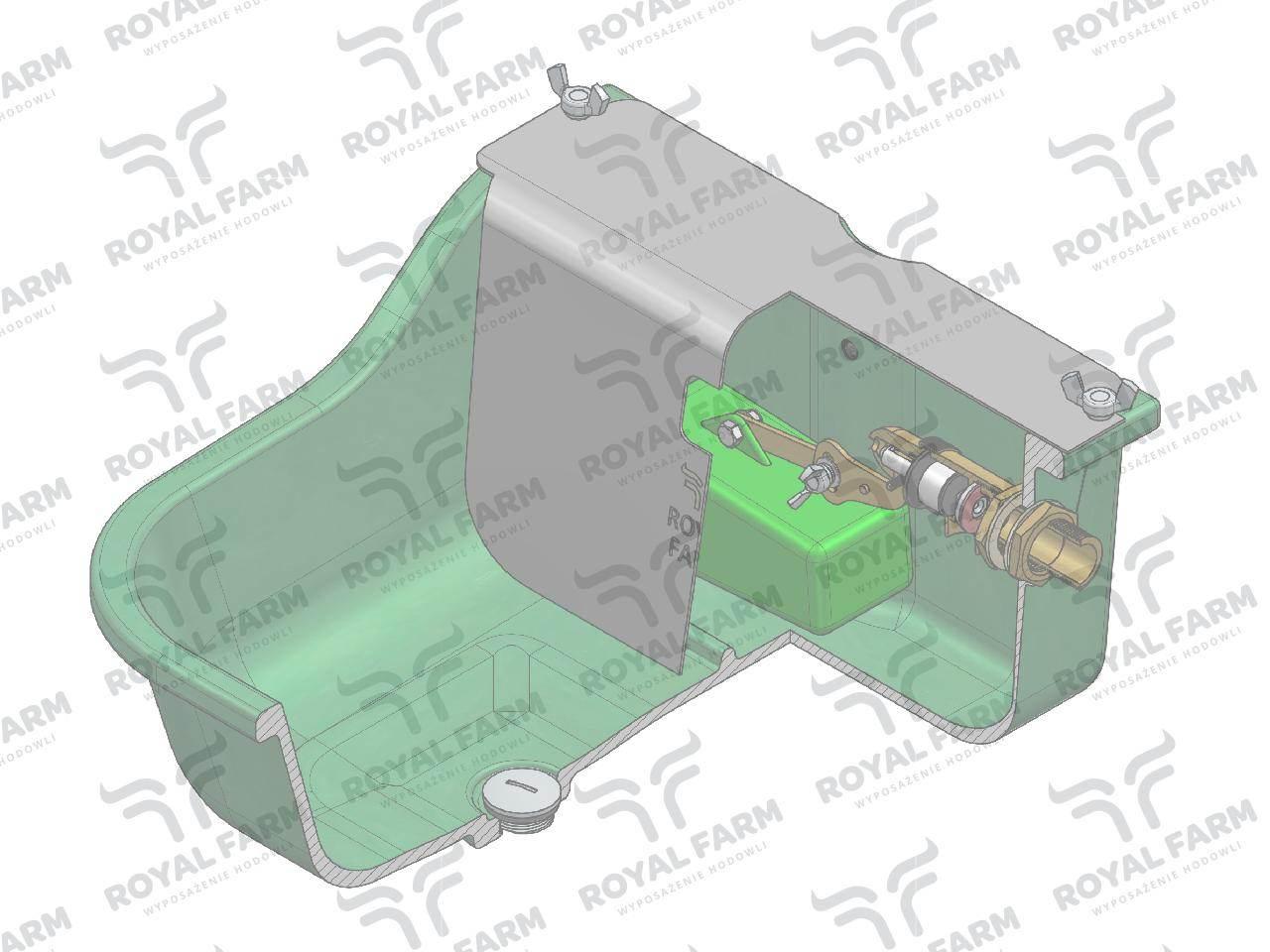 Poidło z pływakiem dla koni ROYAL FARM RF-20909180 - zdjęcie 3