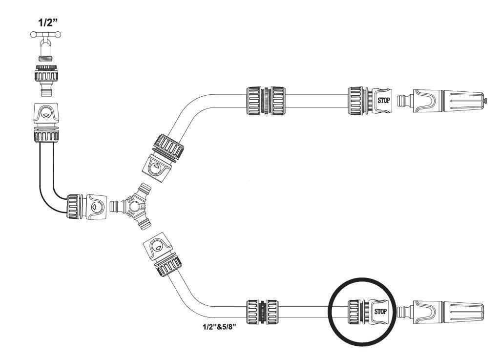 Szybkozłączka 1/2" - z waterstop / TEGER T-O-NPIS002 - zdjęcie 5