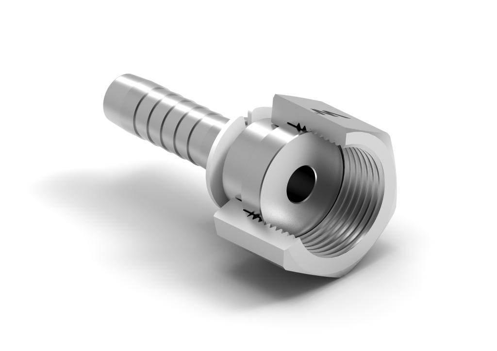 Zakucie hydrauliczne DKL DN13 M22x1.5 uszczelnienie czołowe/płaskie PREMIUM - zdjęcie 2