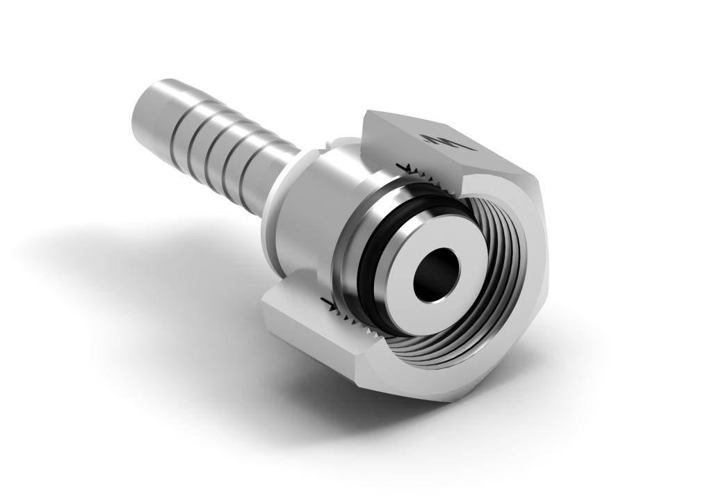 Zakucie hydrauliczne DKOS DN32 38S M52x2 PREMIUM Waryński W-DKOS-32-38S-PS - zdjęcie 2