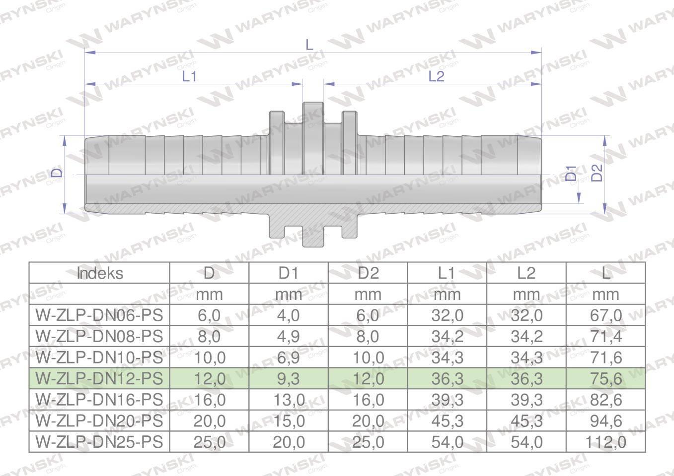 Zakucie hydrauliczne Łącznik węży DN13 PREMIUM Waryński 10szt - zdjęcie 3