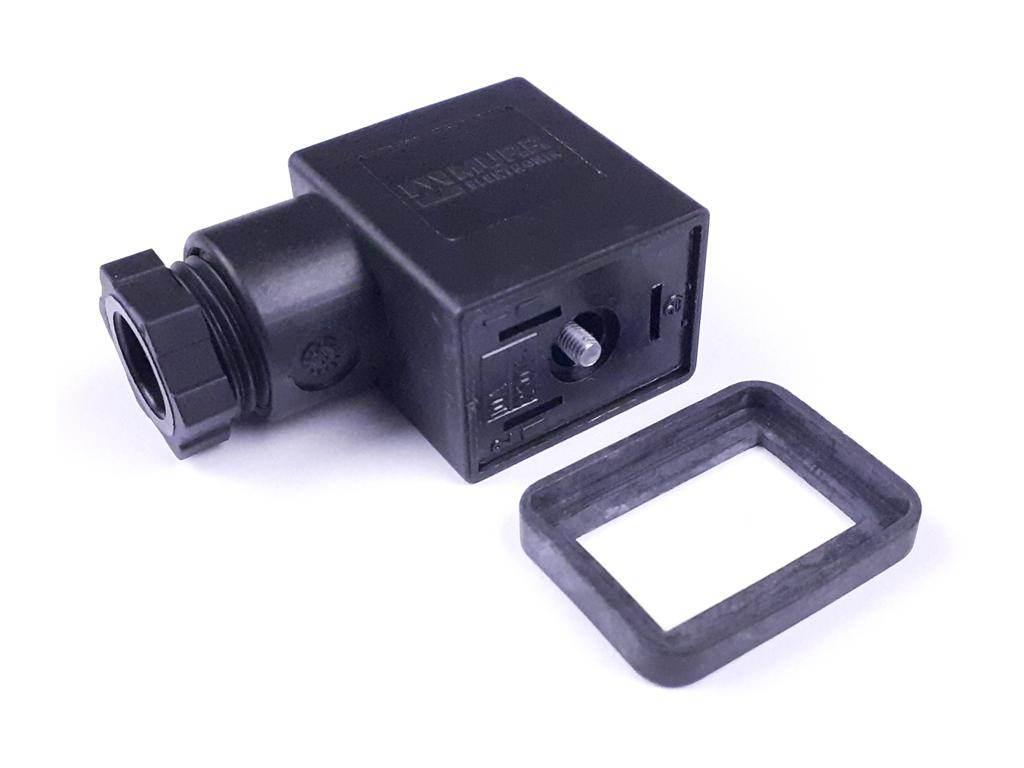 Wtyczka elektryczna wąska 3-pin (2+PE) rozstaw styków 11mm. PG9 RM-B11 - zdjęcie 3