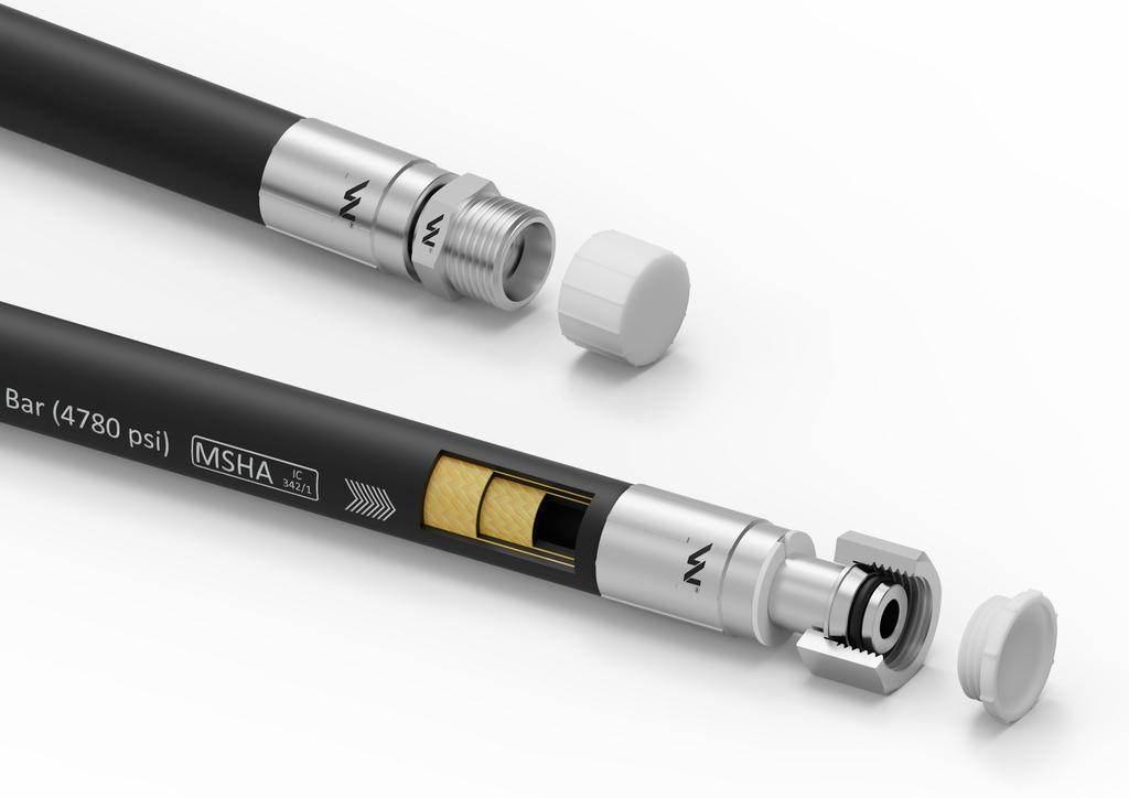 Przewód hydrauliczny gładki z uszczelnieniem - 330 bar gwint M18x1.5 proste - zdjęcie 2