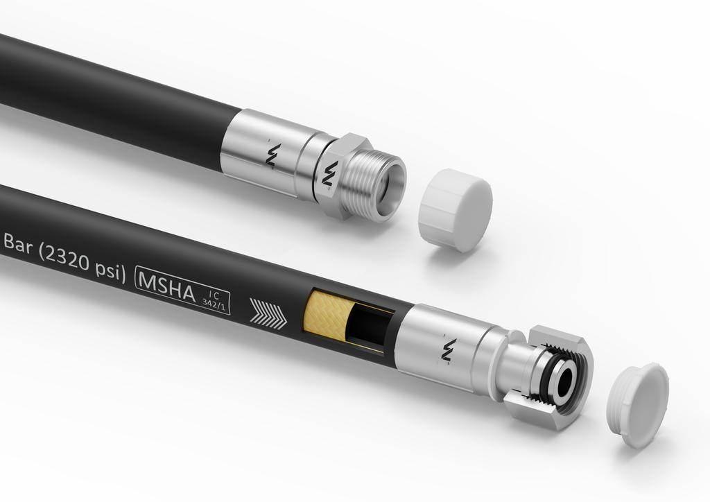 Przewód hydrauliczny gładki z uszczelnieniem - gwint M22x1.5 proste L-1100m - zdjęcie 2