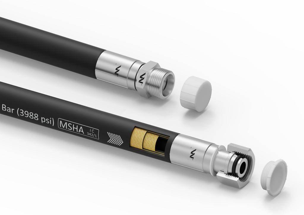 Przewód hydrauliczny gładki z uszczelnieniem - 275 bar gwint M22x1.5 proste - zdjęcie 2