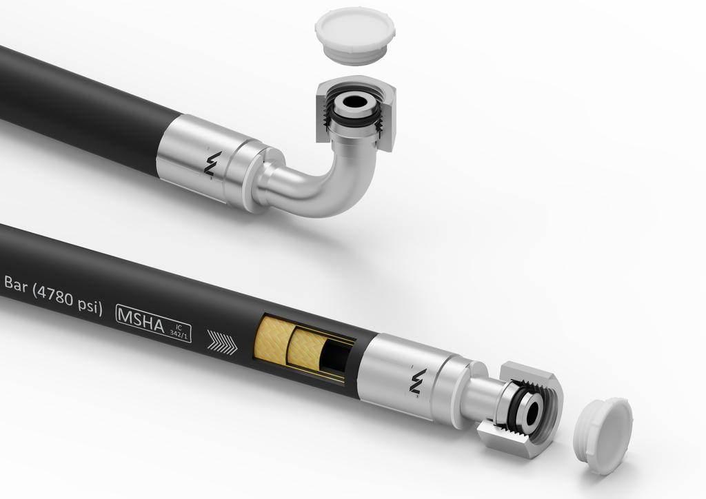 Przewód hydrauliczny gładki z uszczelnieniem - 330 bar gwint M18x1.5 prosta - zdjęcie 2