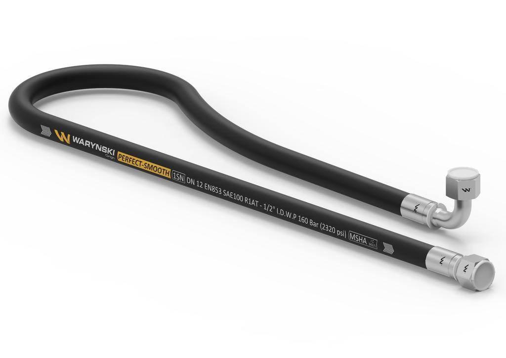 Przewód hydrauliczny gładki z uszczelnieniem - gwint M22x1.5 prosta/90 stop