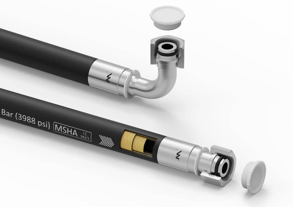 Przewód hydrauliczny gładki z uszczelnieniem - 275 bar gwint M22x1.5 prosta - zdjęcie 2