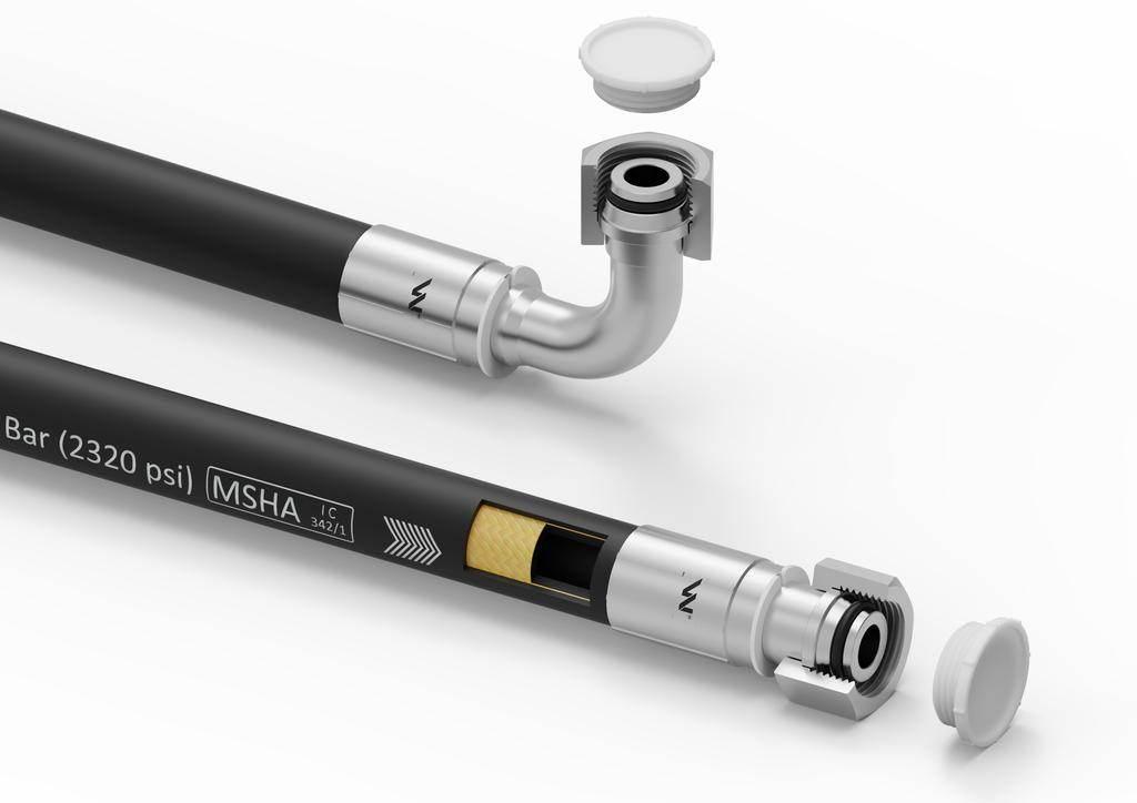 Przewód hydrauliczny gładki z uszczelnieniem - 160 bar gwint M22x1.5 prosta - zdjęcie 2