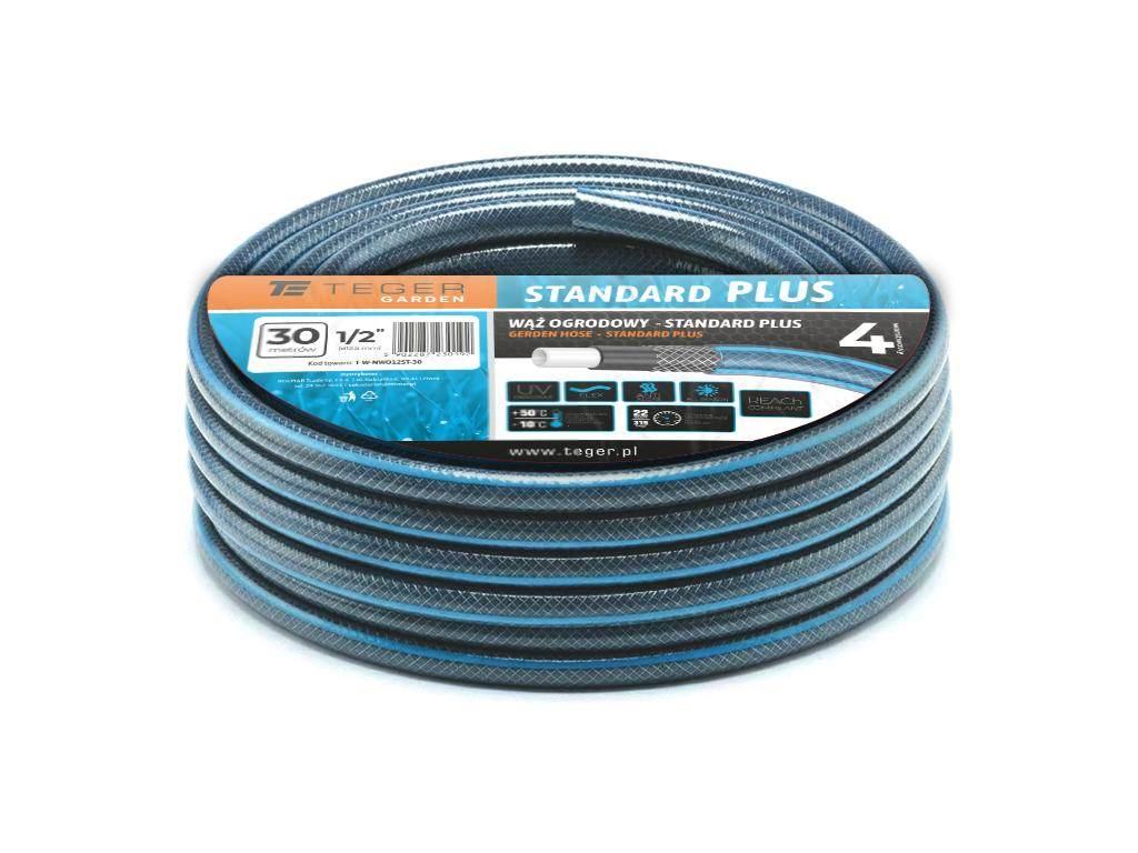Wąż ogrodowy "STANDARD PLUS" FI 1/2". 30m / TEGER T-O-NWO12ST-30