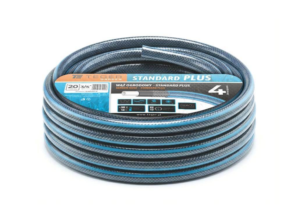 Wąż ogrodowy "STANDARD PLUS" FI 3/4". 20m / TEGER T-O-NWO20ST-20