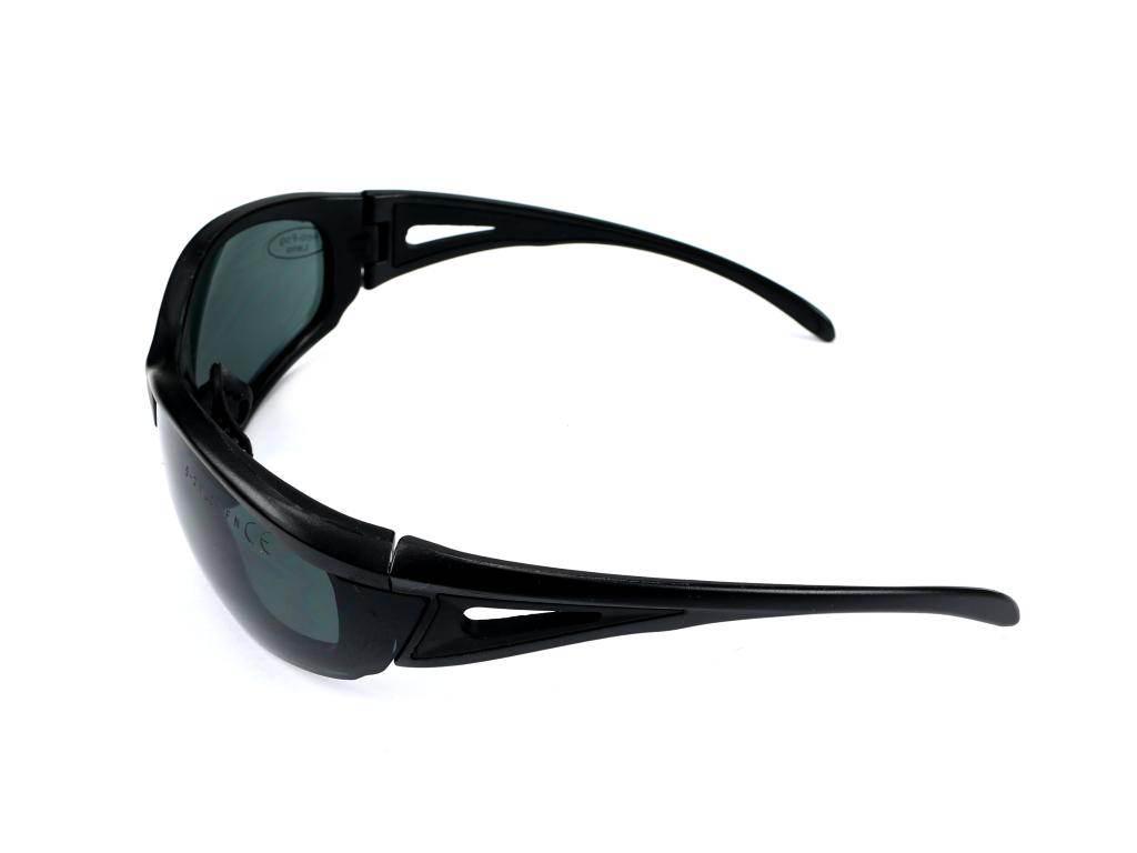 Okulary ochronne ramka PVC CE Teger szkła z PC przyciemniane T-BHP-034 - zdjęcie 2