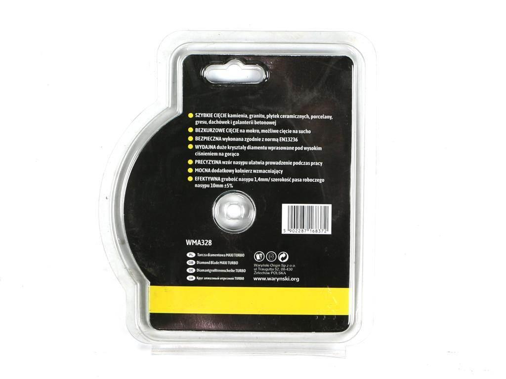 Tarcza diamentowa MAXI 115 x 22.23 mm Waryński WMA328 - zdjęcie 2