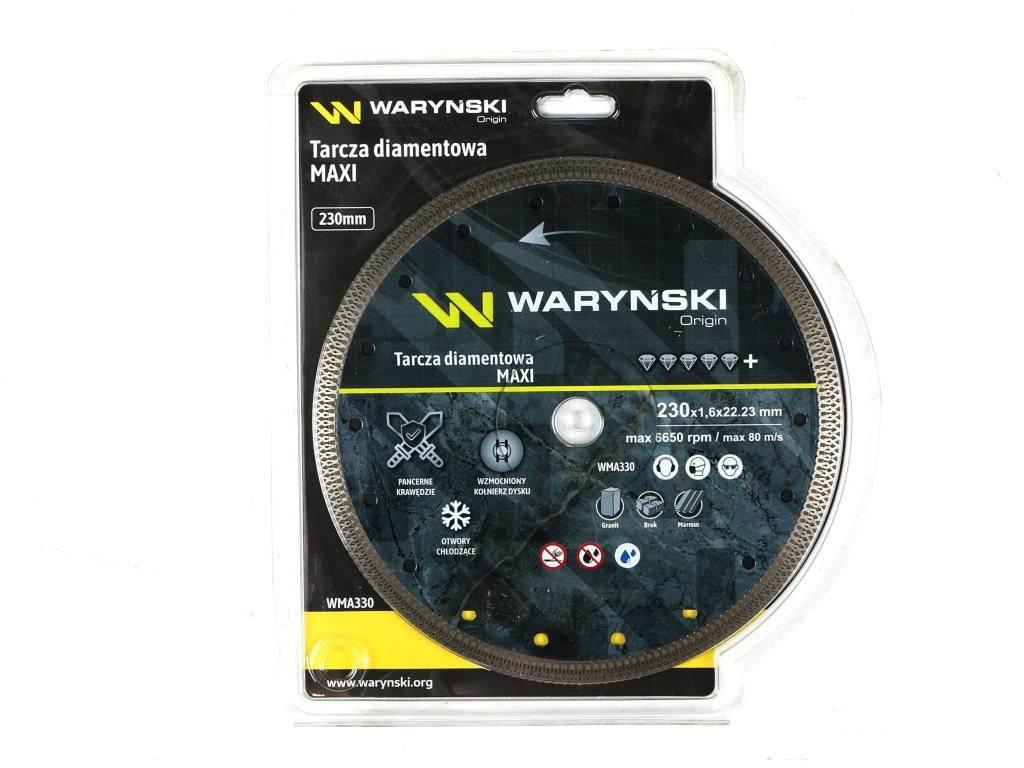 Tarcza diamentowa MAXI 230 x 22.23 mm Waryński WMA330