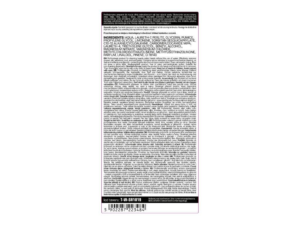 Żel do mycia rąk na sucho NEW FORMULA 500ml / TEGER T-W-SR1019 - zdjęcie 3