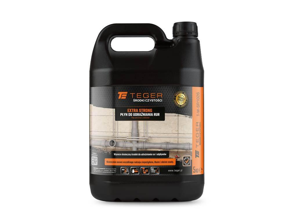 Płyn do udrażniania rur EXTRA STRONG 5 kg / TEGER T-W-SR1026