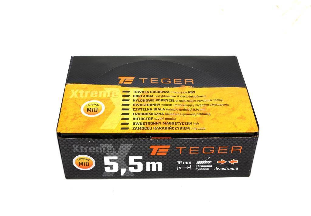Miara stalowa dwustronna rozwijana 5.5m 19mm TEGER T-AM-010 - zdjęcie 3
