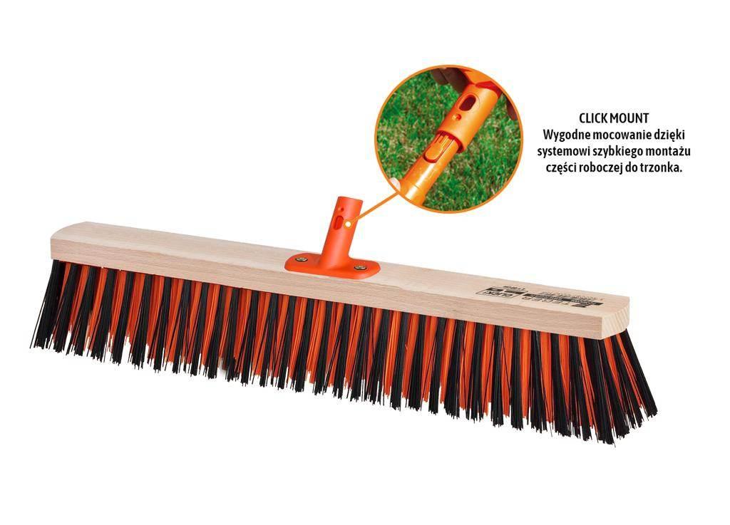 Szczotka do prac porządkowych PREMIUM - ulicówka 55x500 mm (mocowanie Click - zdjęcie 2