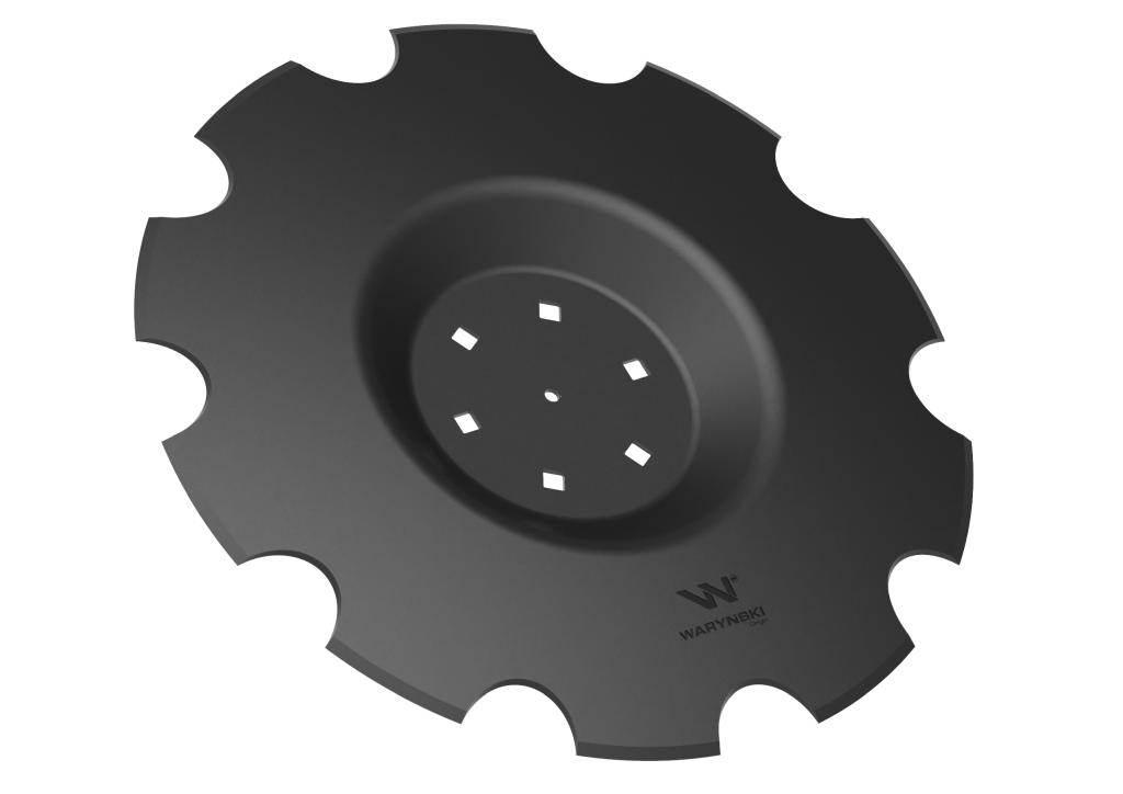 Talerz uzębiony Z-10 fi 510 mocowanie 6/120 grubość 3.5 mm przetłoczony sta