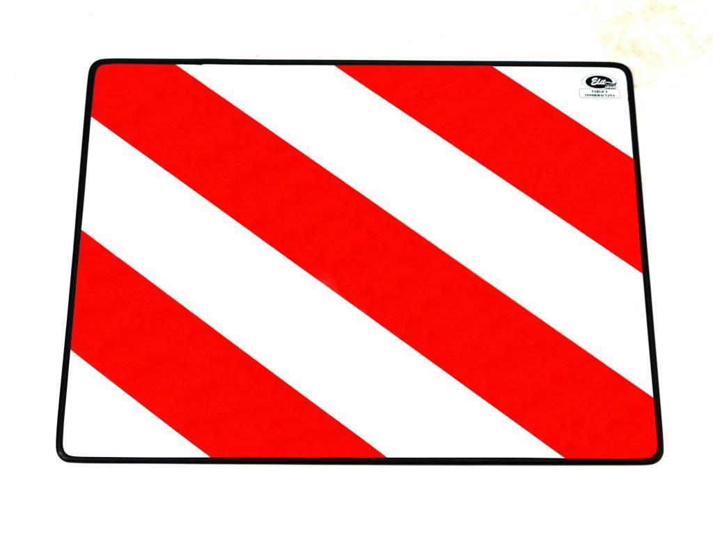 Tablica wyróżniająca odblaskowa PRAWA 400mm/300mm. 101-04W-85 TI-PGW