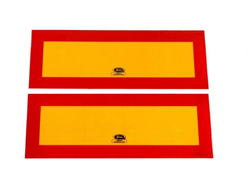 Tablica wyróżniająca odblaskowa. kpl. 2szt. 300mm/120mm. 101-04W-95 TLWT