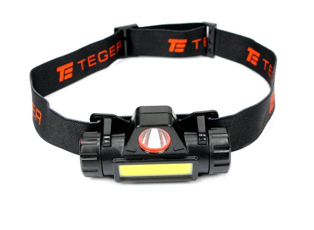 Latarka czołówka LED COB 200 Lm ładowana USB Teger T-LED-0080