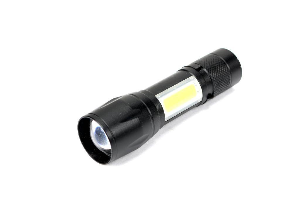 Latarka uniwersalna LED COB 200 lm ładowana USB szt w kartoniku ekspozycyjn - zdjęcie 2