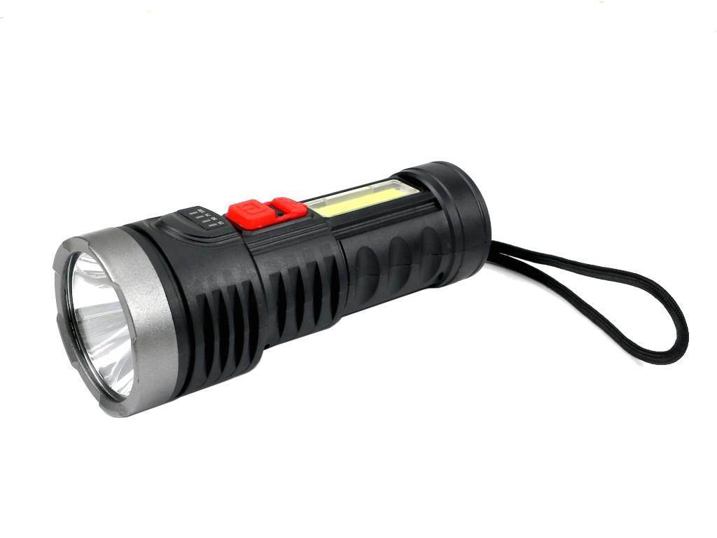 Latarka uniwersalna obudowa z ABS diody LED XPE COB 250 lm z funkcją warszt
