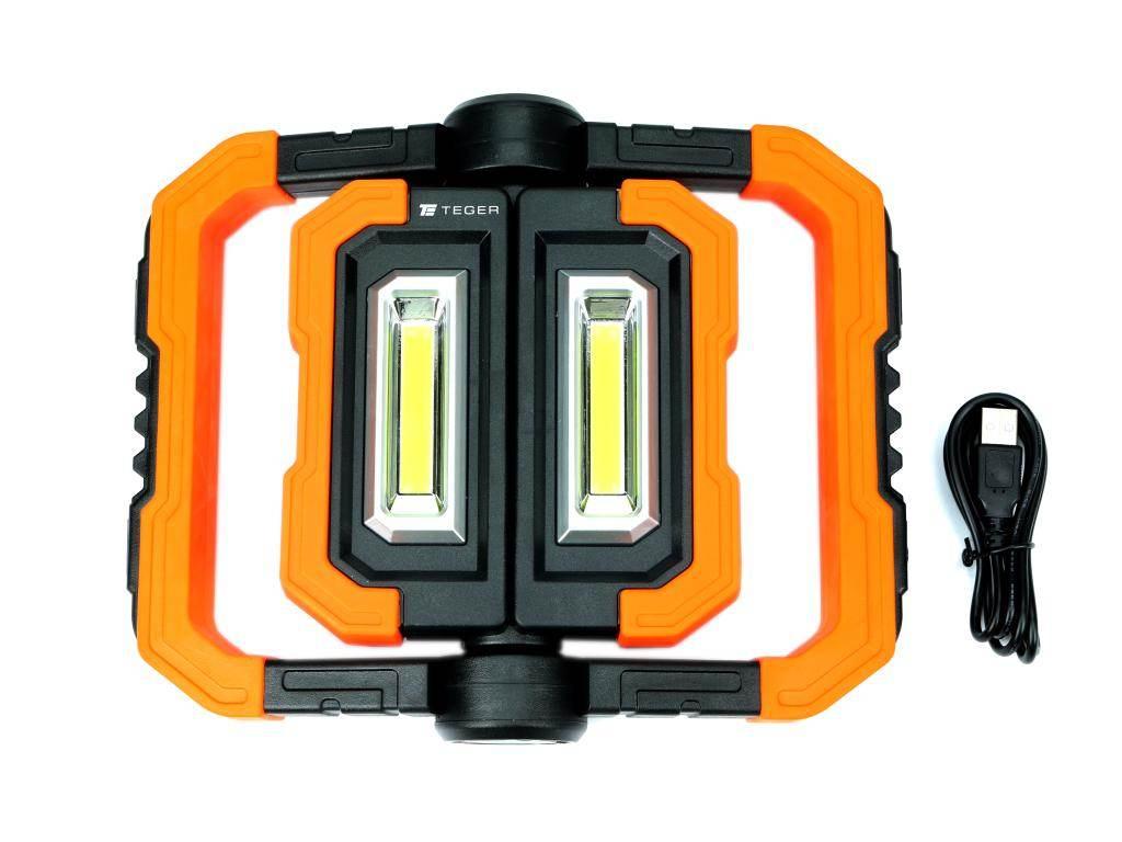 Latarka warsztatowa składana LED COB ład USB Teger T-LED-0086