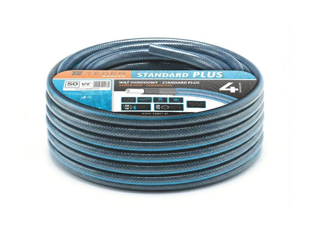 Wąż ogrodowy "STANDARD PLUS" FI 1/2". 50m / TEGER T-O-NWO12ST-50