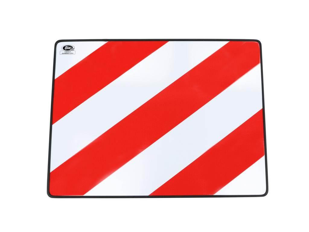 Tablica wyróżniająca odblaskowa LEWA. 400mm/300mm. 101-04W-85 TI-PGW/L