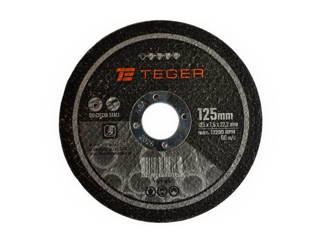 Tarcza korundowa do cięcia 115x 1.0 mm szt TEGER 10szt T-AT-100