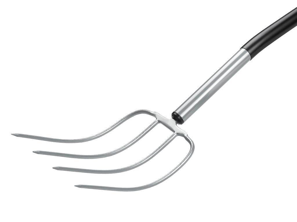 Widły gospodarcze 4-zębne na metalowym trzonku - Standard (dł. 1300 mm) Ext - zdjęcie 2