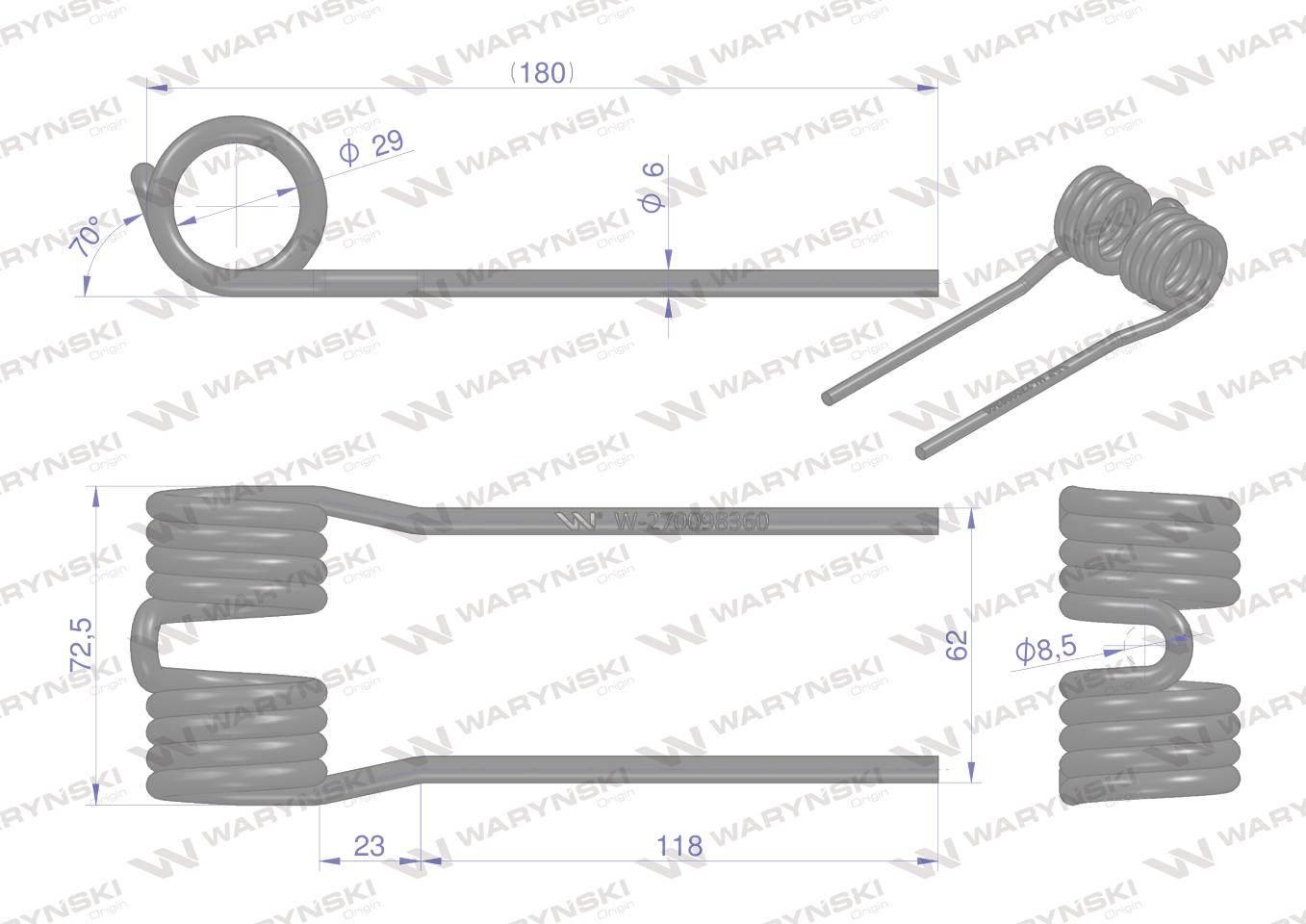 Palec podbieracza zastosowanie Krone Waryński W-270098360 - zdjęcie 2