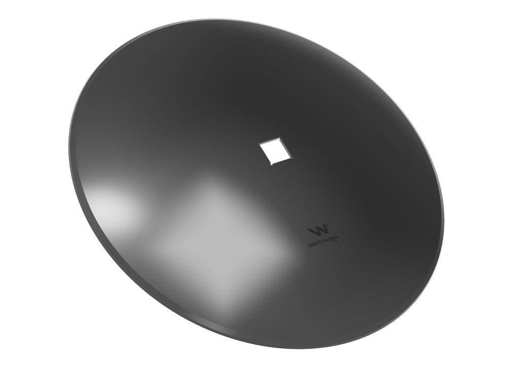 Talerz gładki fi 660 otwór 40x40 stal borowa WARYŃSKI R W-56604060