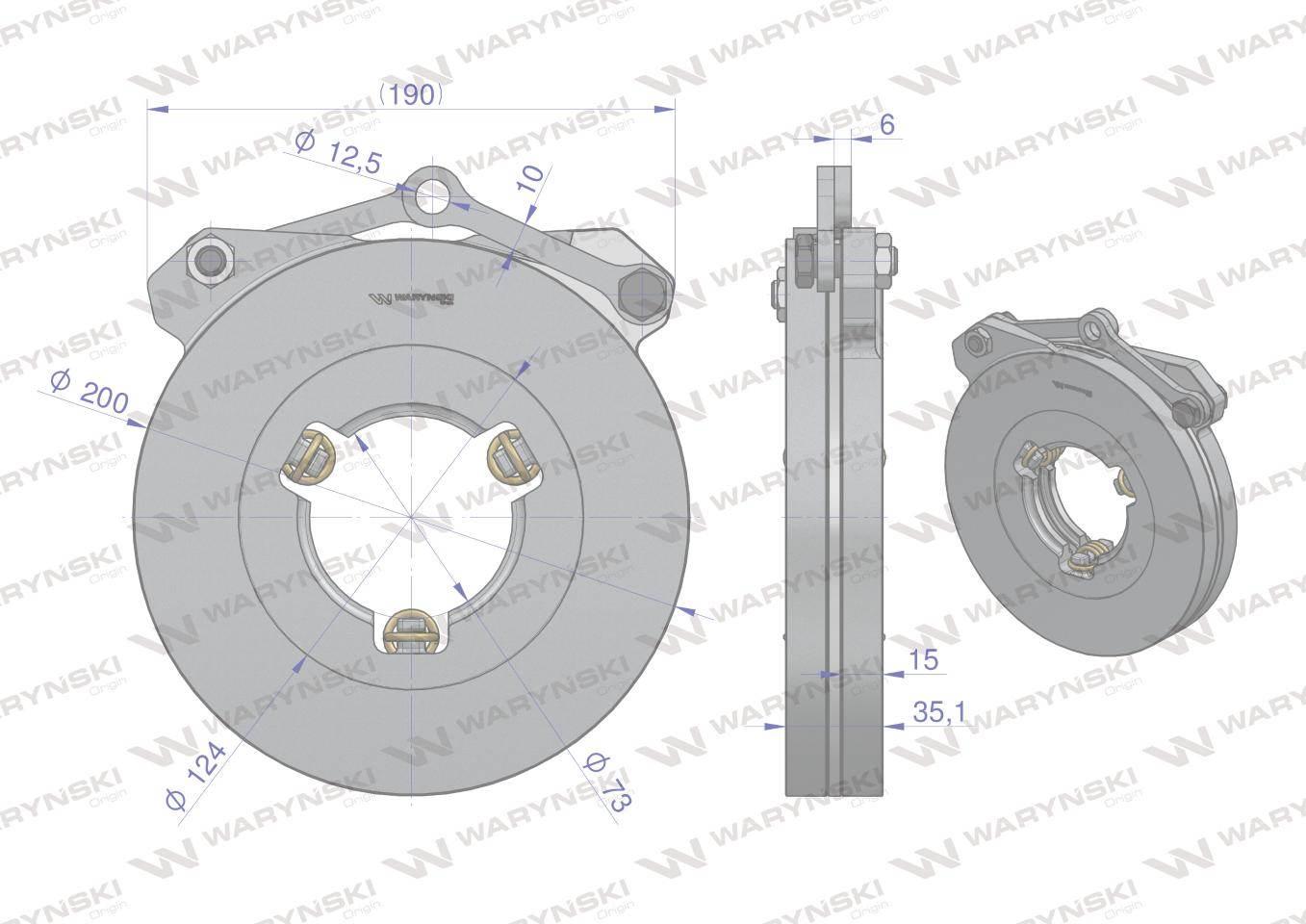Docisk hamulcowy CASE Waryński 3142883R94W - zdjęcie 4