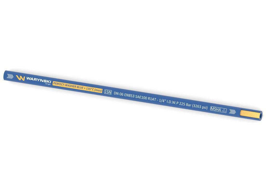 Wąż hydrauliczny do urządzeń myjących PERFECT-WASHER BLUE 135 stopni 1SN DN - zdjęcie 2