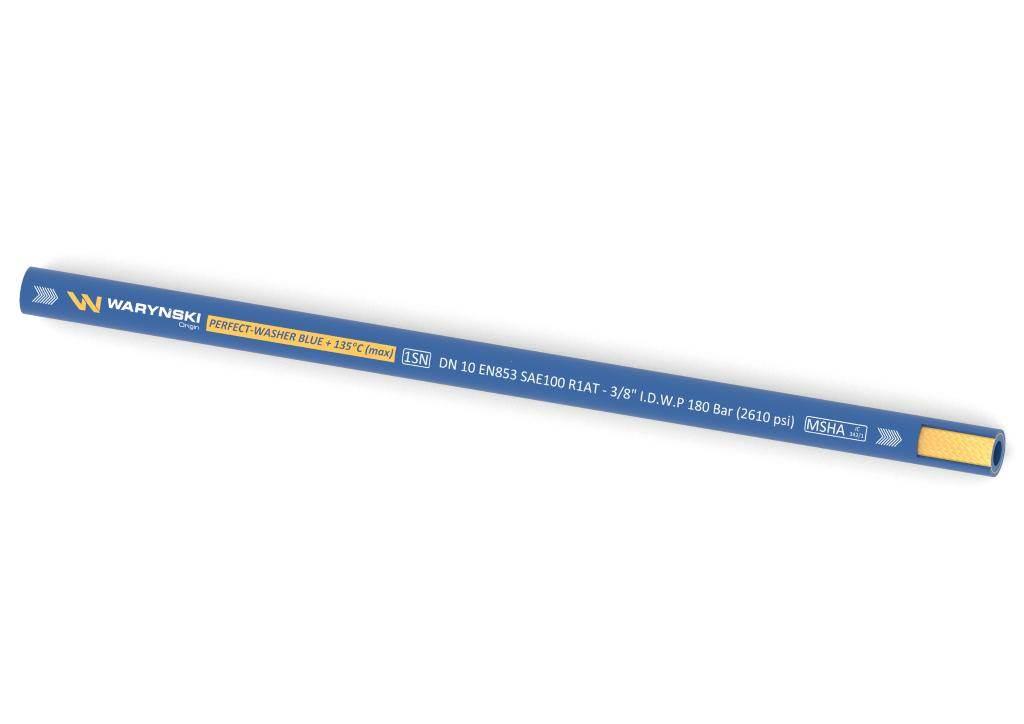 Wąż hydrauliczny do urządzeń myjących PERFECT-WASHER BLUE 135 stopni 1SN DN - zdjęcie 2
