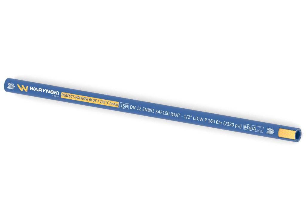 Wąż hydrauliczny do urządzeń myjących PERFECT-WASHER BLUE 135 stopni 1SN DN - zdjęcie 2