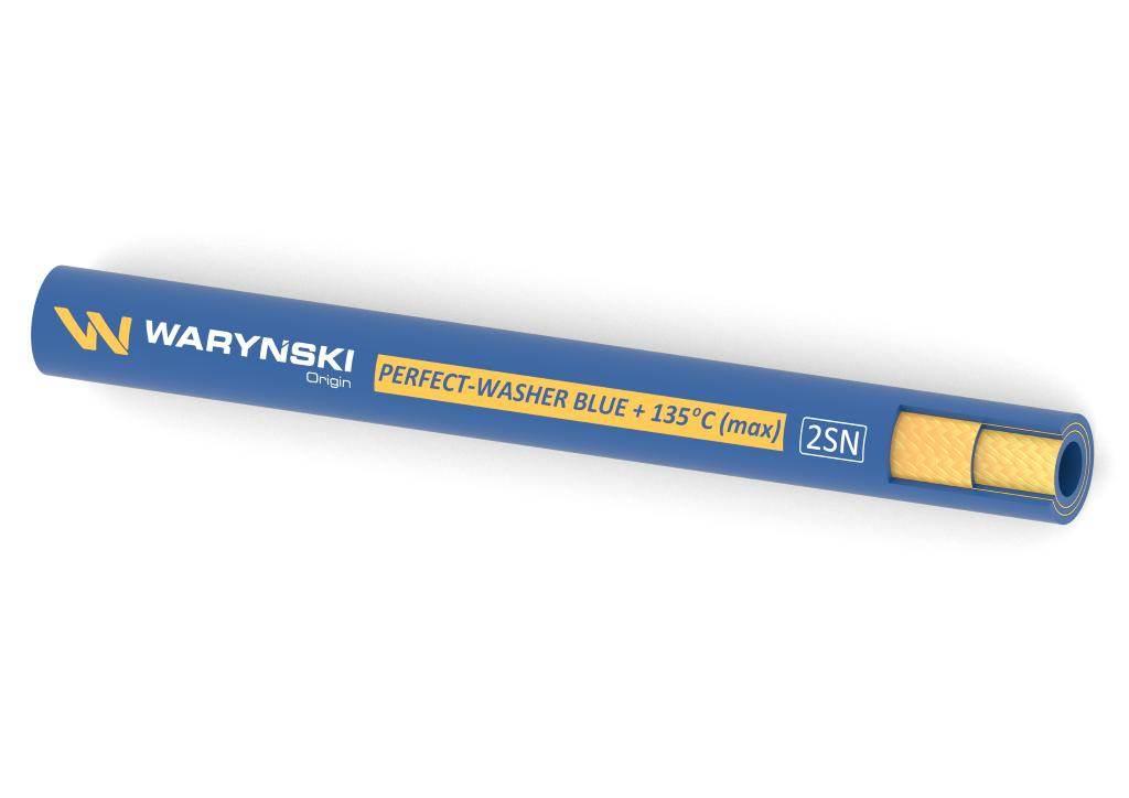Wąż hydrauliczny do urządzeń myjących PERFECT-WASHER BLUE 135 stopni 2SN DN