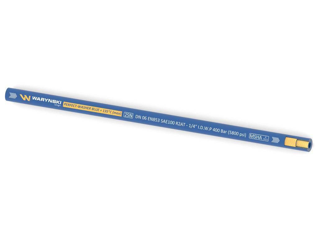 Wąż hydrauliczny do urządzeń myjących PERFECT-WASHER BLUE 135 stopni 2SN DN - zdjęcie 2