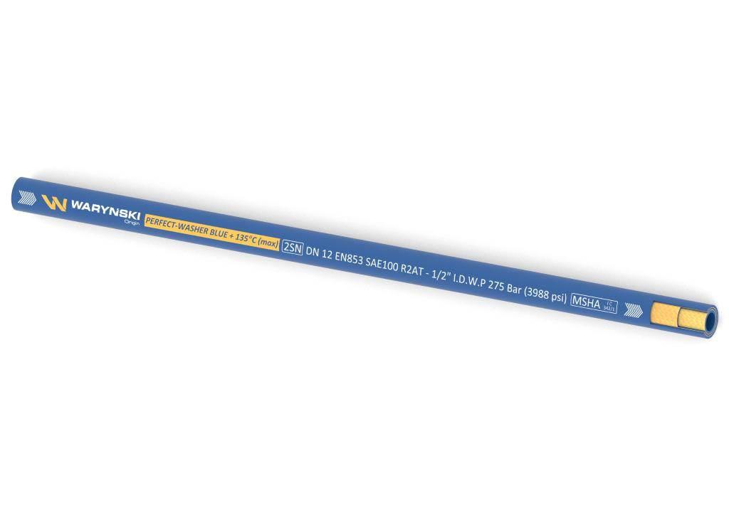 Wąż hydrauliczny do urządzeń myjących PERFECT-WASHER BLUE 135 stopni 2SN DN - zdjęcie 2